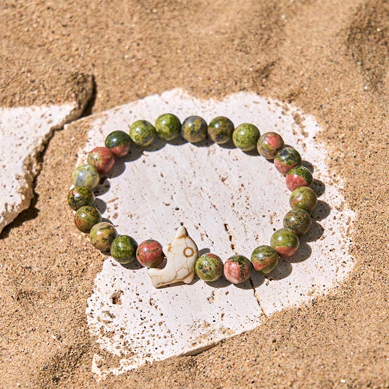 FREE Today: Spiritual Balance Natural Various Stones Dolphin Bracelet