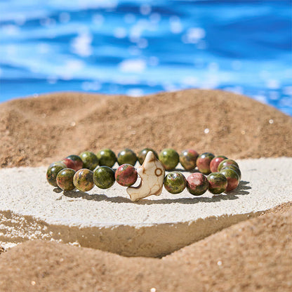 FREE Today: Spiritual Balance Natural Various Stones Dolphin Bracelet