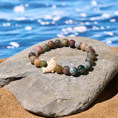 FREE Today: Spiritual Balance Natural Various Stones Dolphin Bracelet