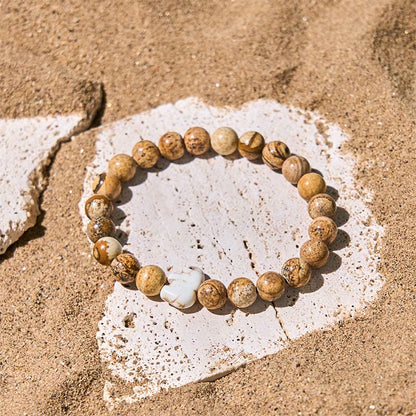 Buddha Stones Natural Various Stones Elephant Spiritual Strength Bracelet