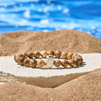 Buddha Stones Natural Various Stones Elephant Spiritual Strength Bracelet