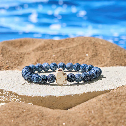 Buddha Stones Natural Various Stones Elephant Spiritual Strength Bracelet