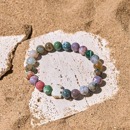 Buddha Stones Natural Various Stones Elephant Spiritual Strength Bracelet