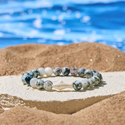 FREE Today: Positivity and Wisdom Natural Agate Stone Shark Bracelet