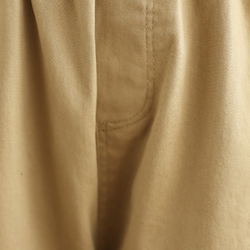 Buddha Stones Casual Elastic Waist Women's Polyester Harem Pants With Pockets