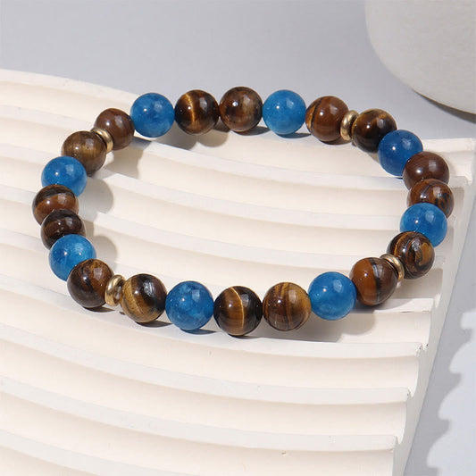 Buddha Stones Apatite Tiger Eye Spacer Beads Motivation Bracelet