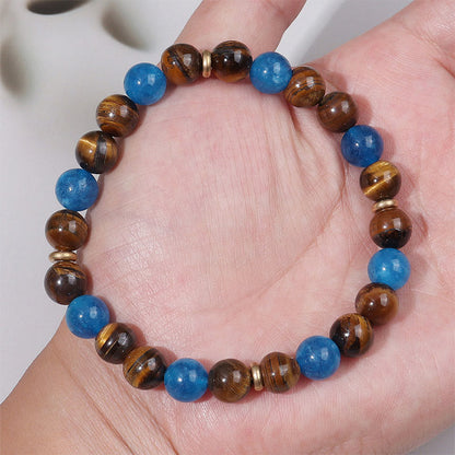 Buddha Stones Apatite Tiger Eye Spacer Beads Motivation Bracelet