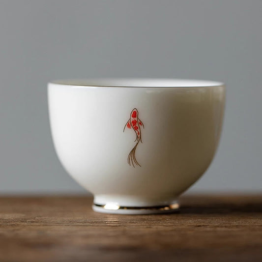 Buddha Stones Koi Fish Teacup Kung Fu Tea Cup