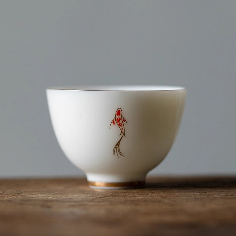Buddha Stones Koi Fish Teacup Kung Fu Tea Cup
