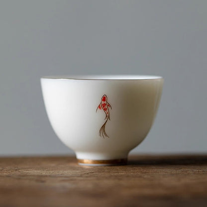 Buddha Stones Koi Fish Teacup Kung Fu Tea Cup
