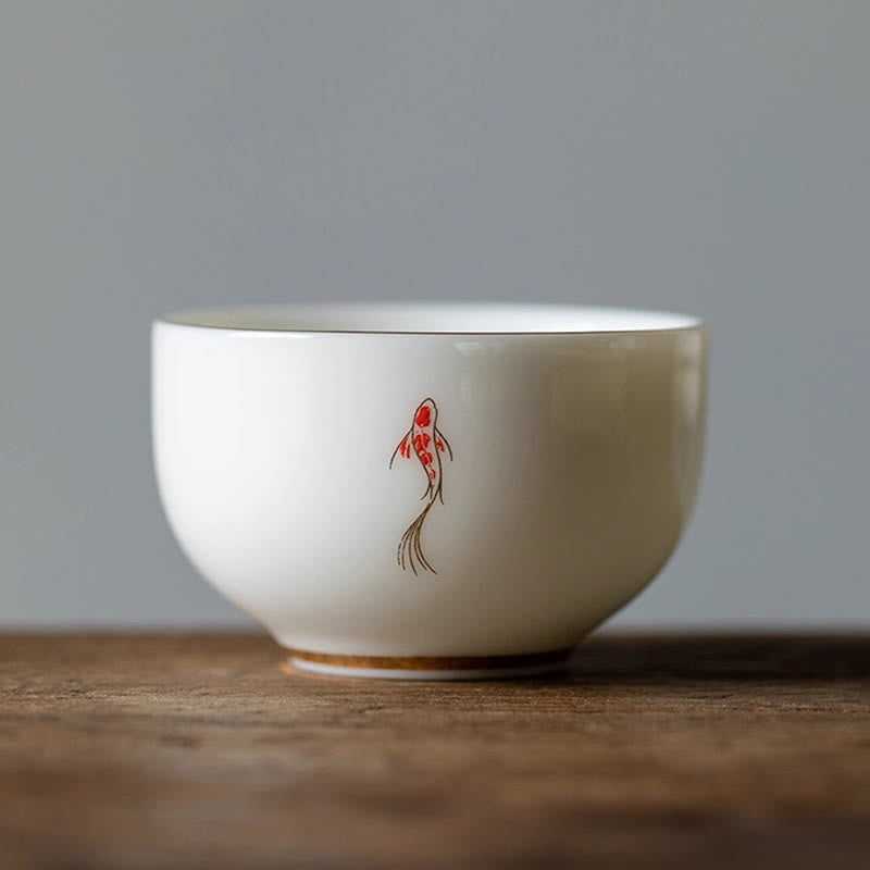 Buddha Stones Koi Fish Teacup Kung Fu Tea Cup