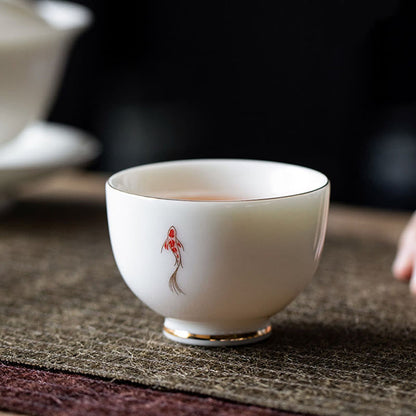 Buddha Stones Koi Fish Teacup Kung Fu Tea Cup