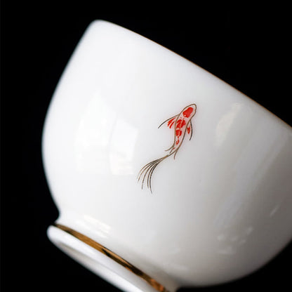 Buddha Stones Koi Fish Teacup Kung Fu Tea Cup