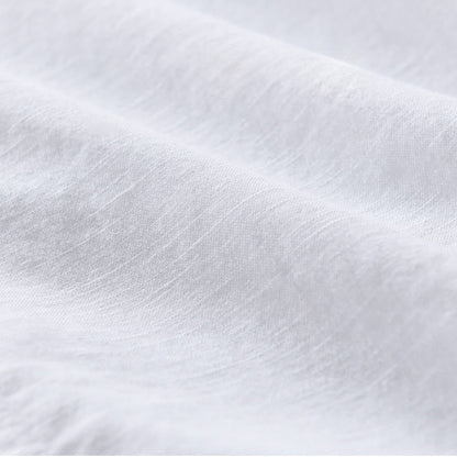 Buddha Stones Embroidery Leaves Pattern Men's Long Sleeve Cotton Linen Shirt