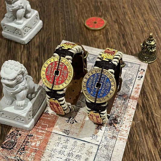 Buddha Stones Mountain Ghosts Spend Money Power Leather Watch Band Bracelet