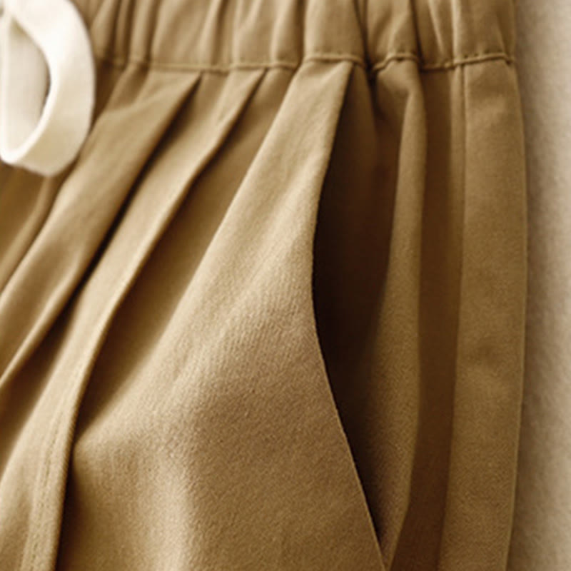 Buddha Stones Casual Rope Women's Cotton Polyester Pants With Pockets