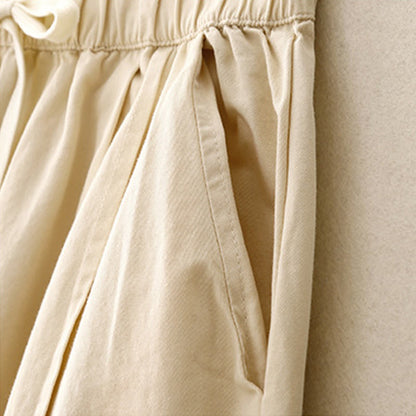 Buddha Stones Casual Rope Women's Cotton Polyester Pants With Pockets