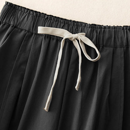 Buddha Stones Casual Rope Women's Cotton Polyester Pants With Pockets