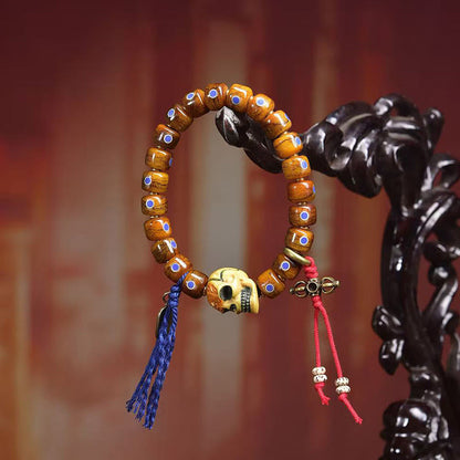 Buddha Stones Tibetan Bone Beads The Lord Of The Corpse Forest Keep Away Evil Spirits Bracelet