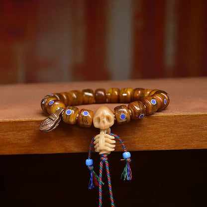 Buddha Stones Tibetan Bone Beads The Lord Of The Corpse Forest Keep Away Evil Spirits Bracelet