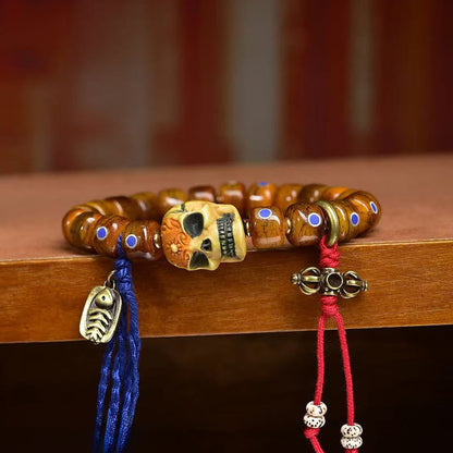 Buddha Stones Tibetan Bone Beads The Lord Of The Corpse Forest Keep Away Evil Spirits Bracelet