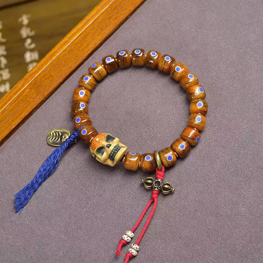 Buddha Stones Tibetan Bone Beads The Lord Of The Corpse Forest Keep Away Evil Spirits Bracelet