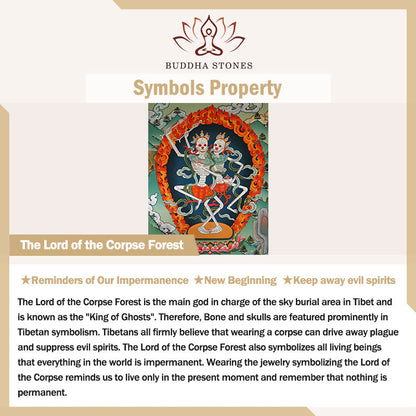 Buddha Stones Tibet Bone Beads Coconut Shell The Lord of the Corpse Forest Happiness Bracelet