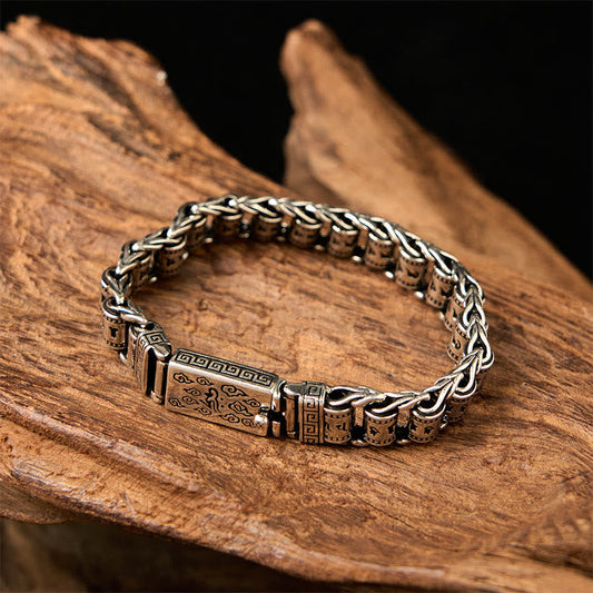 FREE Today: Peace Wisdom Tibetan Auspicious Clouds Copper Om Mani Padme Hum Metal Bracelet