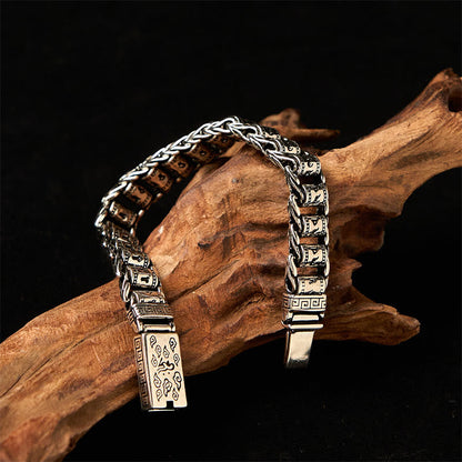 FREE Today: Peace Wisdom Tibetan Auspicious Clouds Copper Om Mani Padme Hum Metal Bracelet