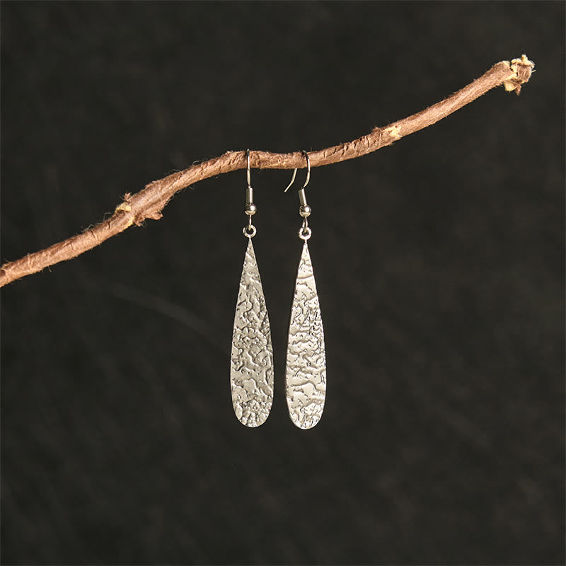 FREE Today: Balance and Calm Elegant Titanium Steel Hammer Marks Earrings