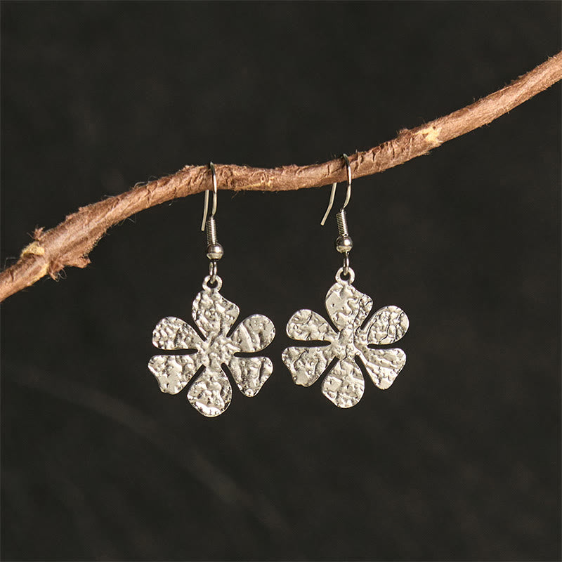 FREE Today: Balance and Calm Elegant Titanium Steel Hammer Marks Earrings