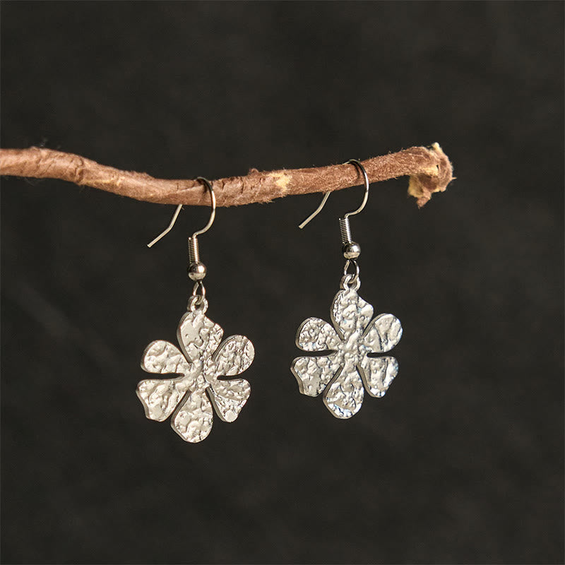 FREE Today: Balance and Calm Elegant Titanium Steel Hammer Marks Earrings