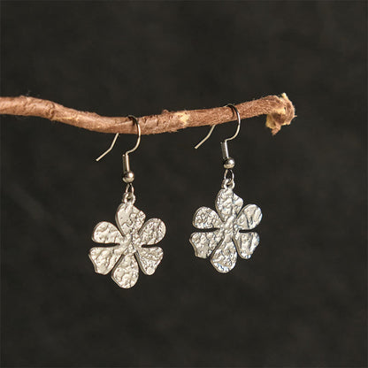 FREE Today: Balance and Calm Elegant Titanium Steel Hammer Marks Earrings