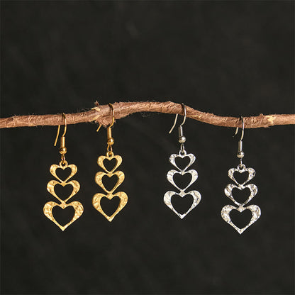 FREE Today: Balance and Calm Elegant Titanium Steel Hammer Marks Earrings
