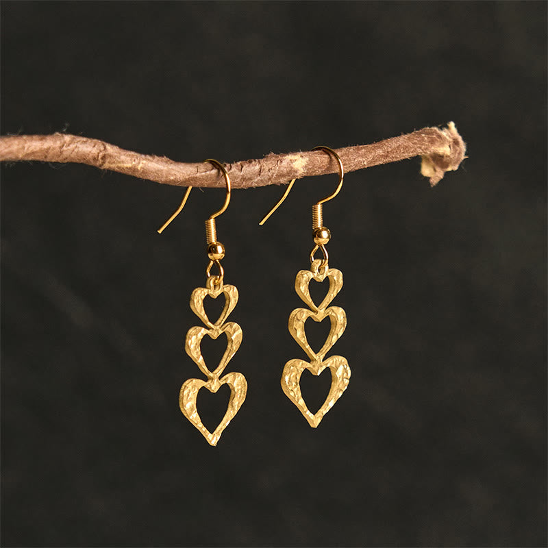 FREE Today: Balance and Calm Elegant Titanium Steel Hammer Marks Earrings