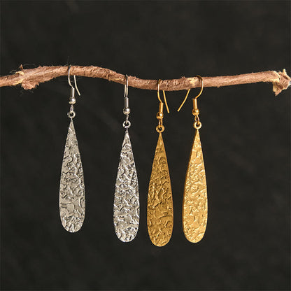 FREE Today: Balance and Calm Elegant Titanium Steel Hammer Marks Earrings