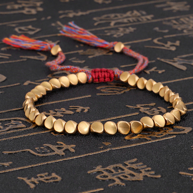 BuddhaZens Tibetan Copper Beads Healing Luck Bracelet