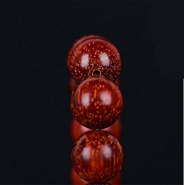 Tibetan Small Leaf Red Sandalwood Balance Bracelet (Extra 30% Off | USE CODE: FS30)