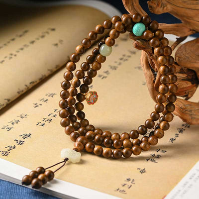 Buddhazens Tibetan Rosewood Protection Calm Bracelet Mala Mala Bracelet BS main