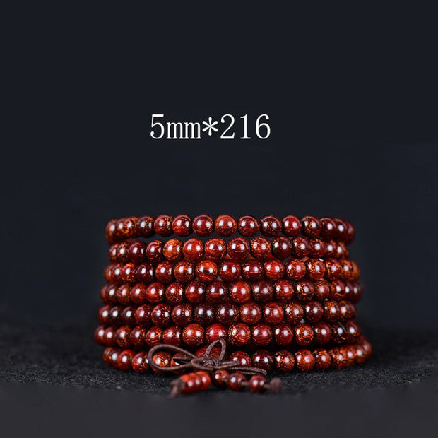 Tibetan Small Leaf Red Sandalwood Balance Bracelet (Extra 30% Off | USE CODE: FS30)