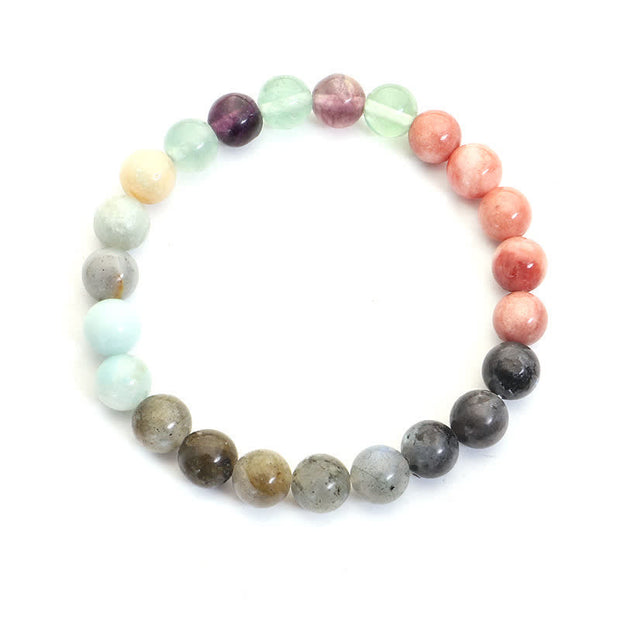 108 Mala Beads Fluorite Black Glitter Stone Protection Tassel Bracelet (Extra 30% Off | USE CODE: FS30) Mala Bracelet BS 6