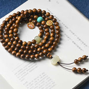 Buddhazens Tibetan Rosewood Protection Calm Bracelet Mala Mala Bracelet BS 2