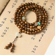 Buddhazens Tibetan Rosewood Protection Calm Bracelet Mala Mala Bracelet BS 1