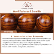 Buddhazens Tibetan Rosewood Protection Calm Bracelet Mala Mala Bracelet BS 21
