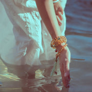 Buddhazens 108 Mala Beads 925 Sterling Silver Citrine Sandalwood Turquoise Protection Prosperity Bracelet Mala Bracelet BS 3