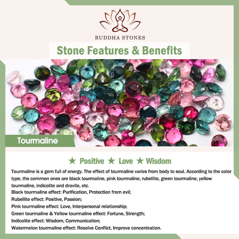 Buddha Stones Natural Tourmaline Lucky Pearl Pixiu Amber Positive Love Ring