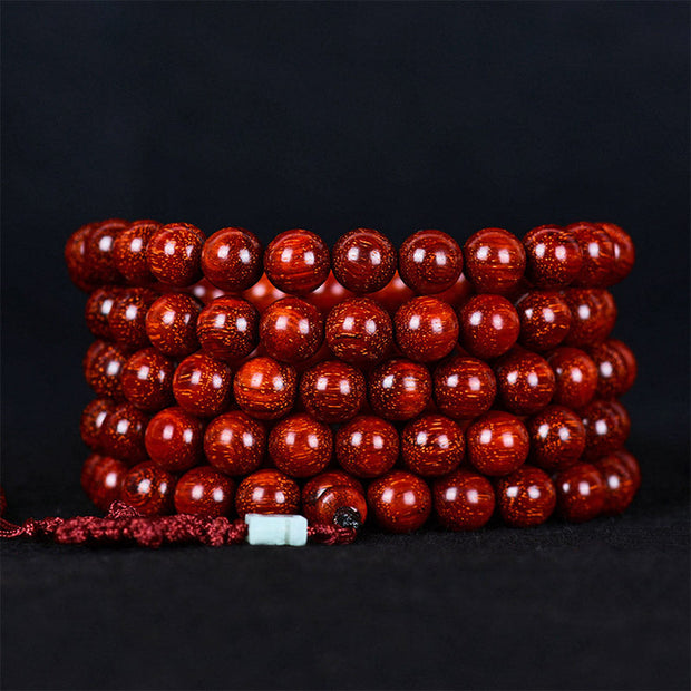 Tibetan Small Leaf Red Sandalwood Balance Bracelet (Extra 30% Off | USE CODE: FS30)
