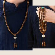Buddhazens Tibetan Rosewood Protection Calm Bracelet Mala Mala Bracelet BS 16