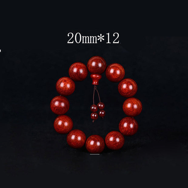 Tibetan Small Leaf Red Sandalwood Balance Bracelet (Extra 30% Off | USE CODE: FS30)