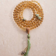 Buddhazens 108 Mala Beads 925 Sterling Silver Citrine Sandalwood Turquoise Protection Prosperity Bracelet Mala Bracelet BS Citrine (Happiness â™?Prosperity)